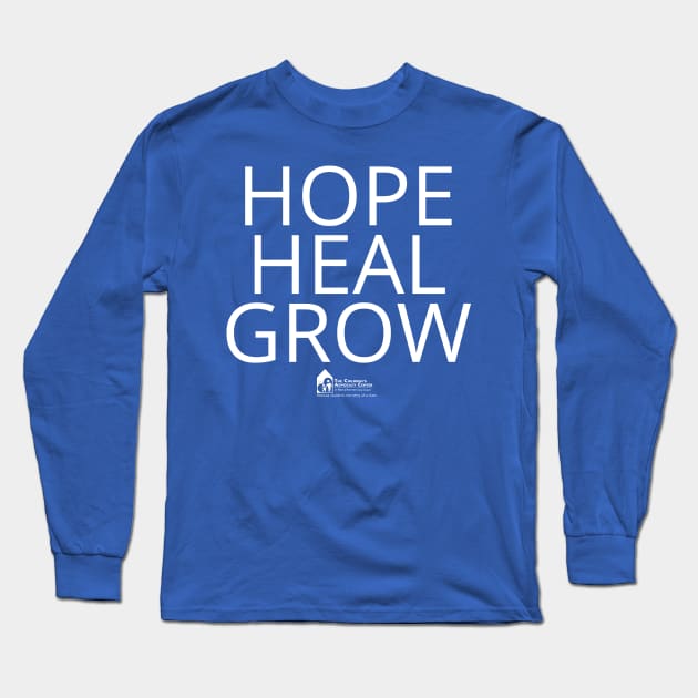 Hope Heal Grow (white) Long Sleeve T-Shirt by Children's Advocacy Center